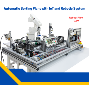 ชุดทดลองปฏิบัติการสายพานลำเลียงคัดแยกผลิตภัณฑ์และหุ่นยนต์สำหรับระบบโรงงานอัตโนมัติ IOT